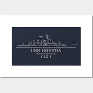 USS BOSTON Posters and Art